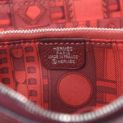 Hermes Epsom Silk'in Compact Wallet Rouge H 6 of 9