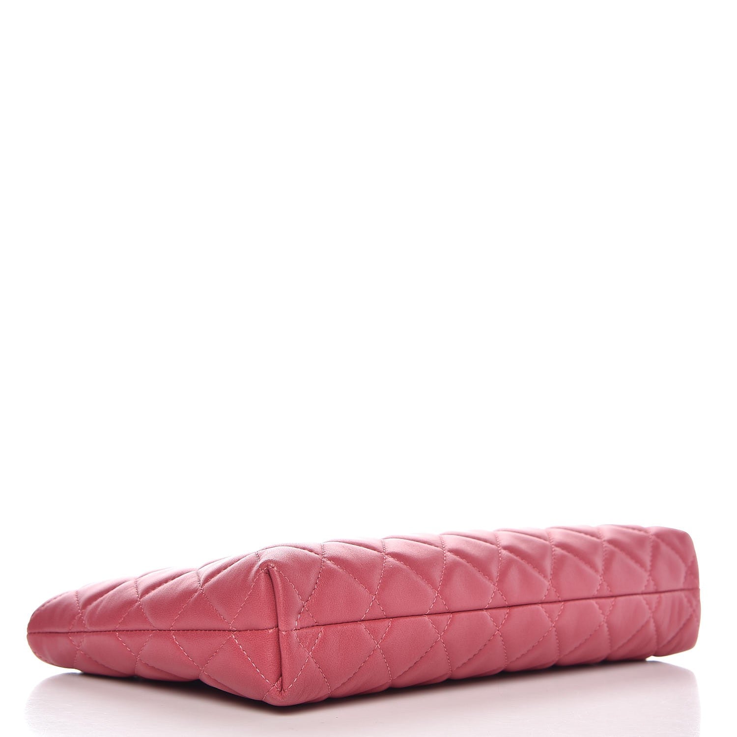 Chanel Lambskin Quilted Clutch Pink 4 of 8