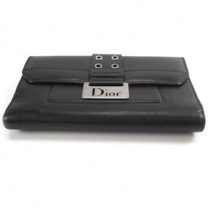 Christian Dior Leather Grommet Wallet Black 4 of 8