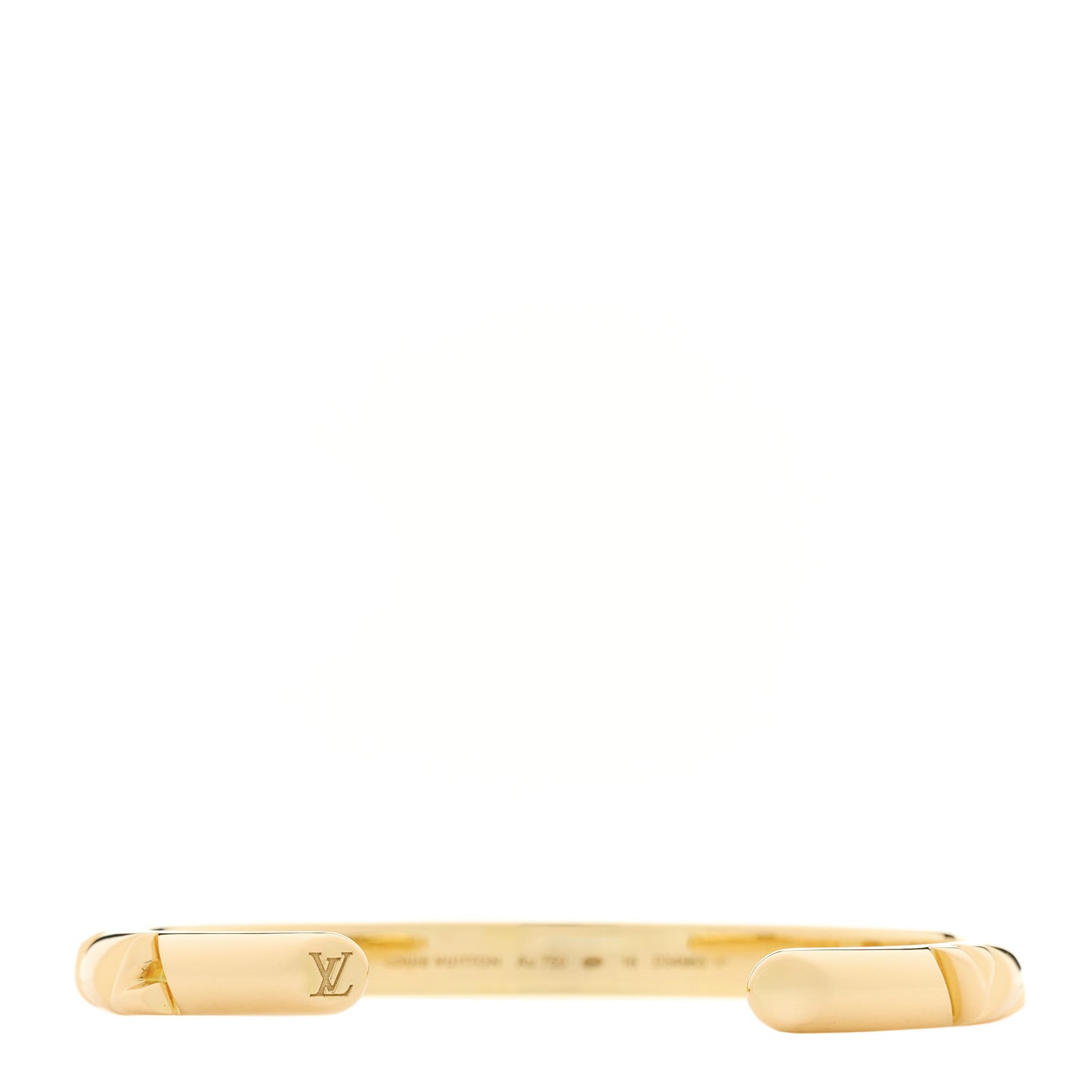 18K Yellow Gold LV Volt Cuff Bracelet