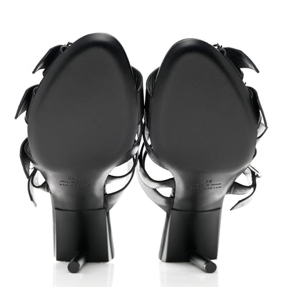 Balenciaga Shiny Sheepskin Bluckle K 80mm Sandals 39 Black 5 of 11