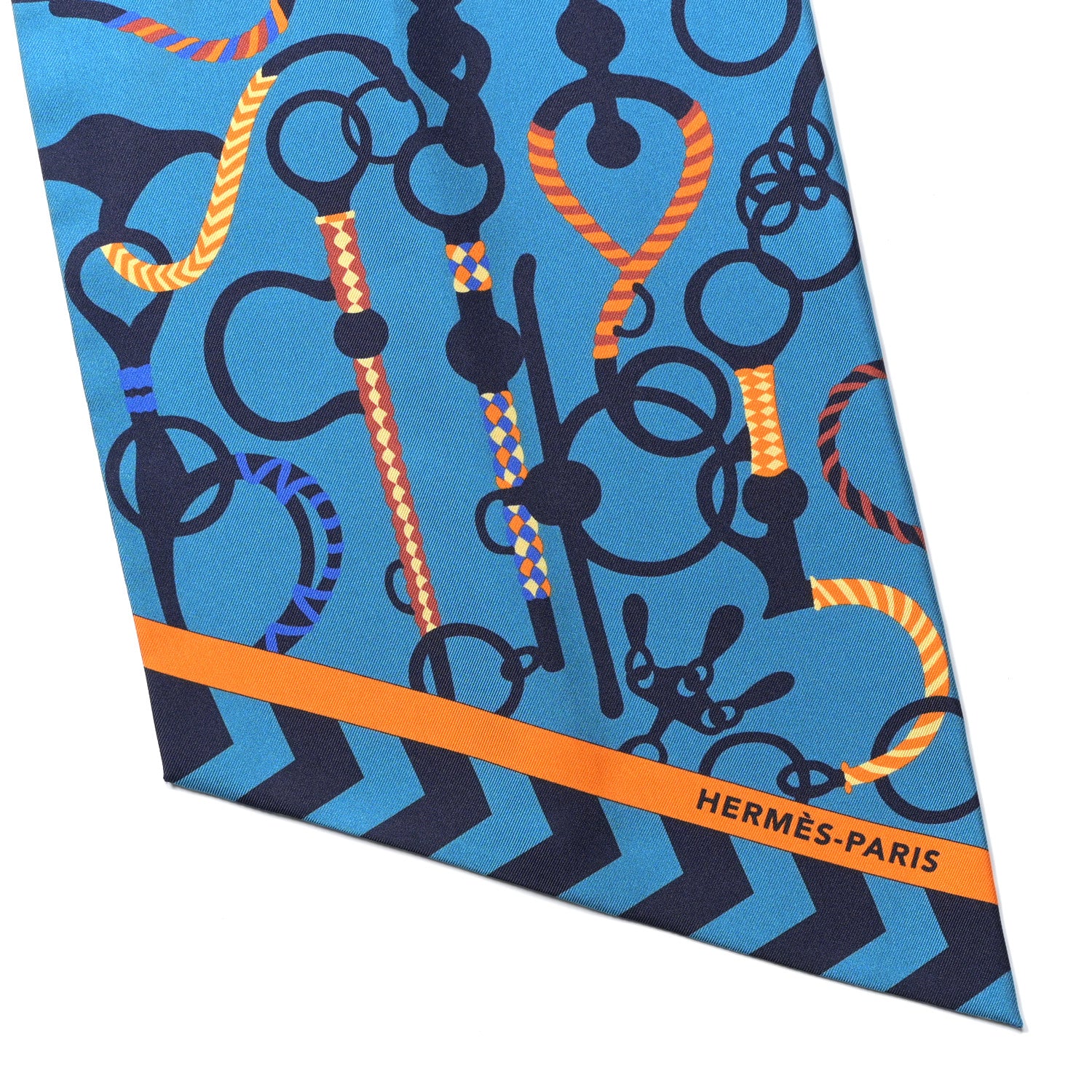 Hermes Silk Mors Et Tresses Maxi Twilly Cut 2 of 4