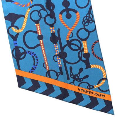 Hermes Silk Mors Et Tresses Maxi Twilly Cut 2 of 4