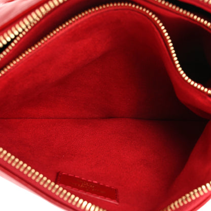 Louis Vuitton Mother of Pearl Lambskin Embossed Monogram Coussin BB Red Green 5 of 15