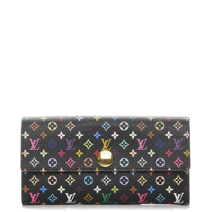 Louis Vuitton Monogram Multicolor Sarah Wallet Black Grenade 1 of 9