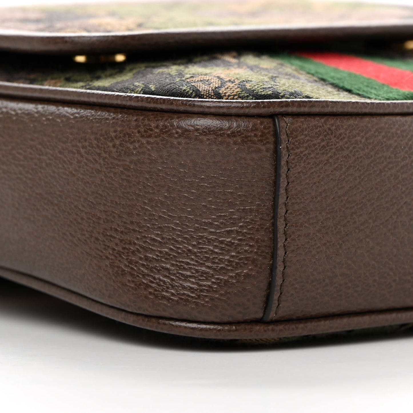 X PALACE GG P Canvas Monogram Web Camouflage Flap Messenger Brown