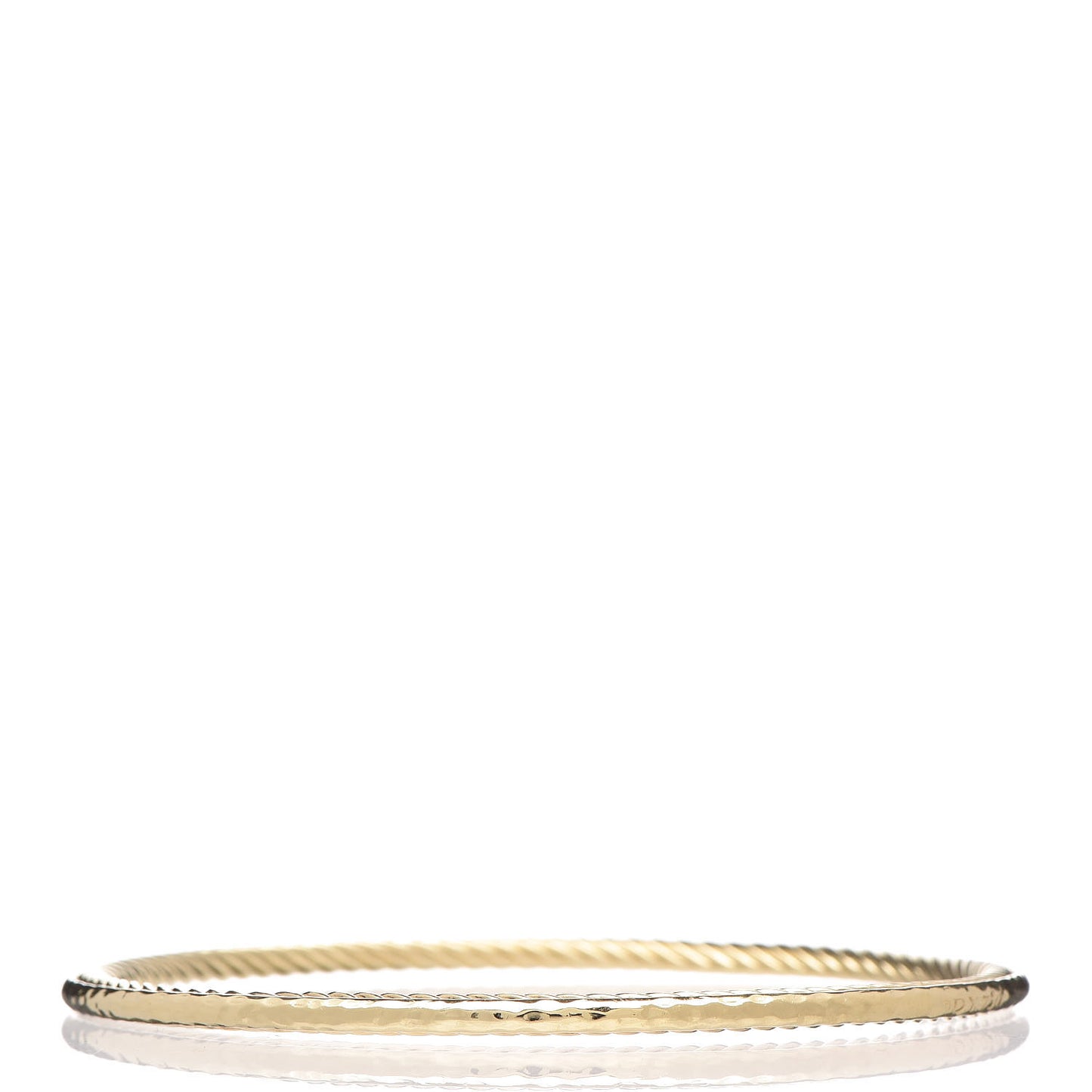 18K Yellow Gold 3mm Inside Cable Classic Bangle Bracelet