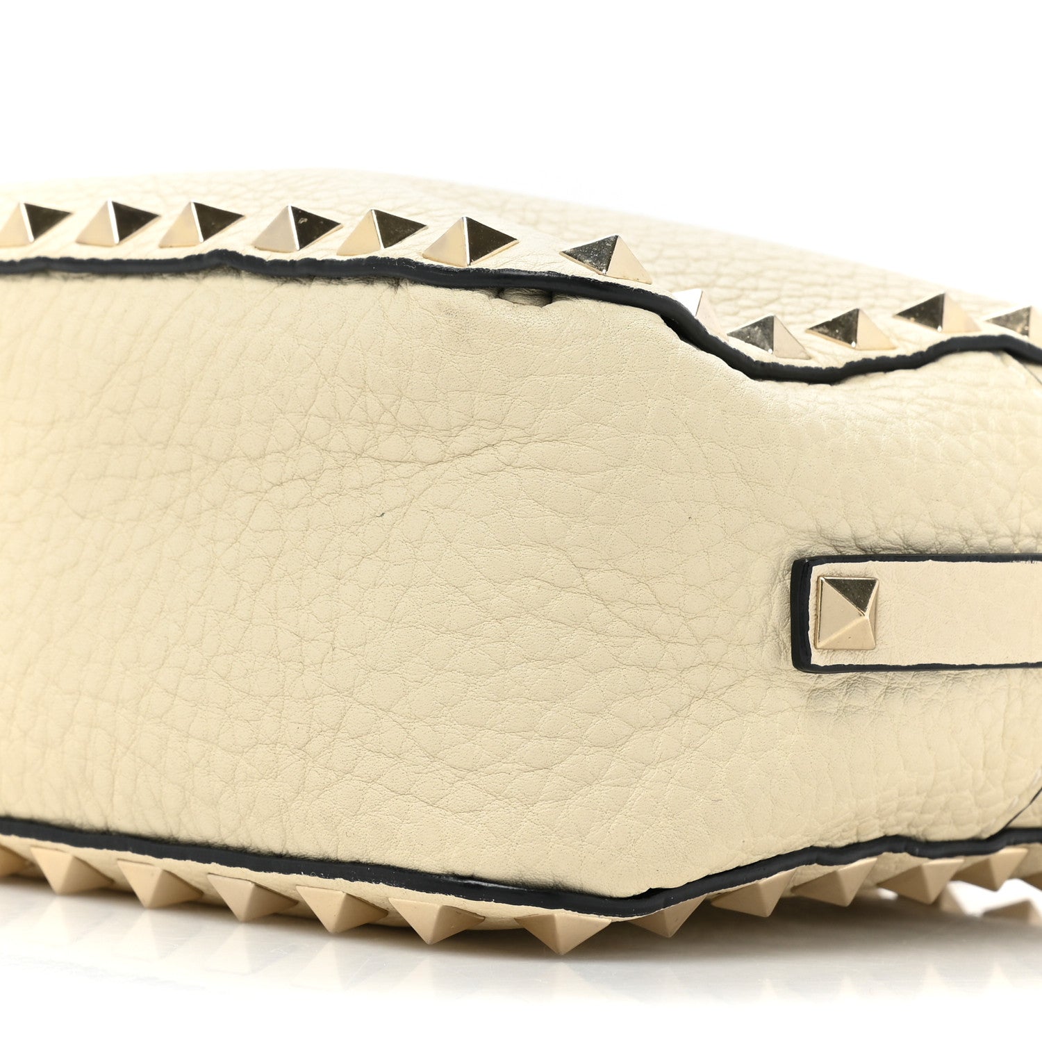 Valentino Garavani Grained Calfskin Rockstud Camera Crossbody Bag Ivory 7 of 12