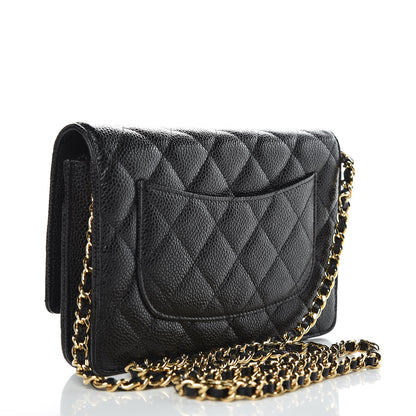 Chanel Caviar Quilted Wallet On Chain WOC Black 3 of 10