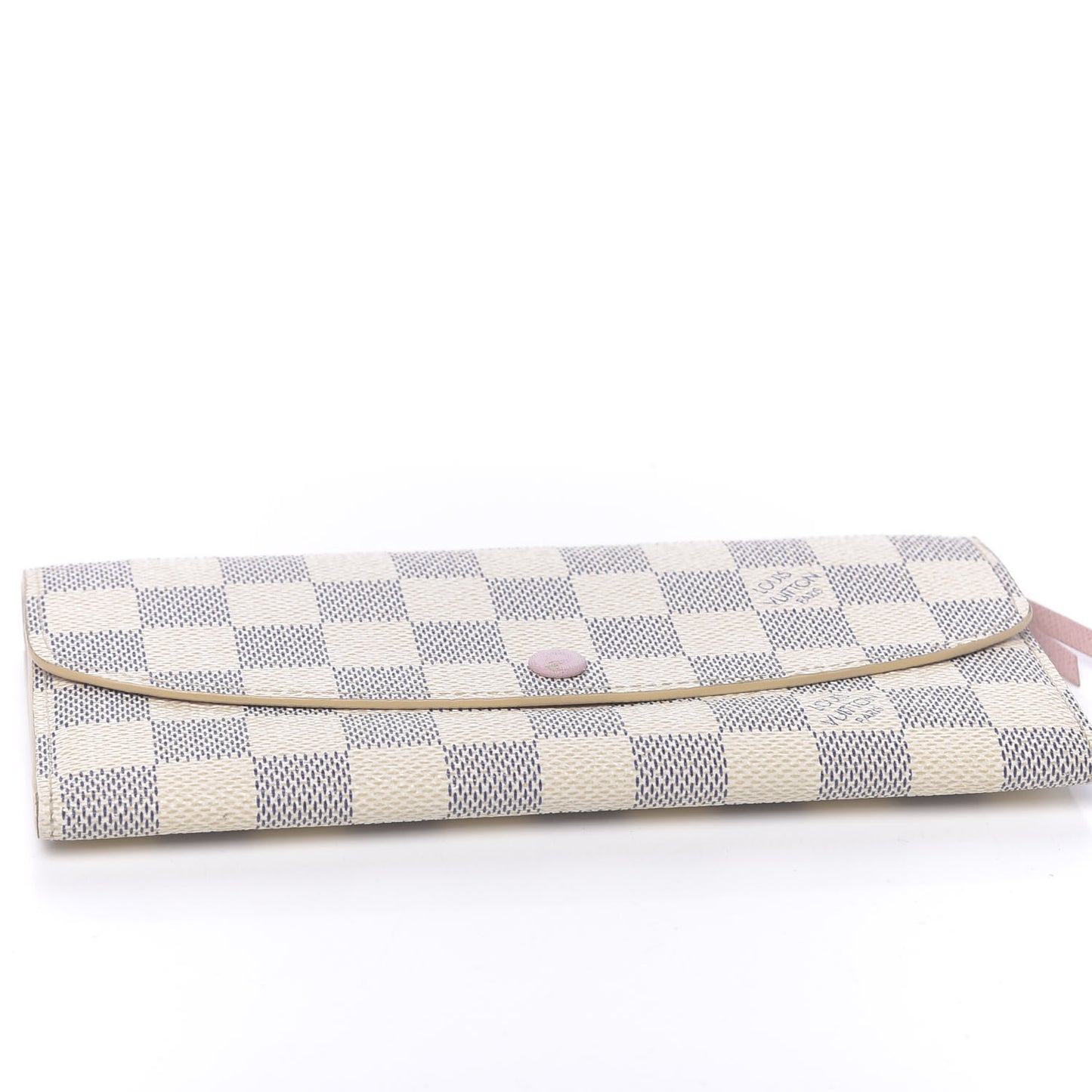 Damier Azur Emilie Wallet Rose Ballerine