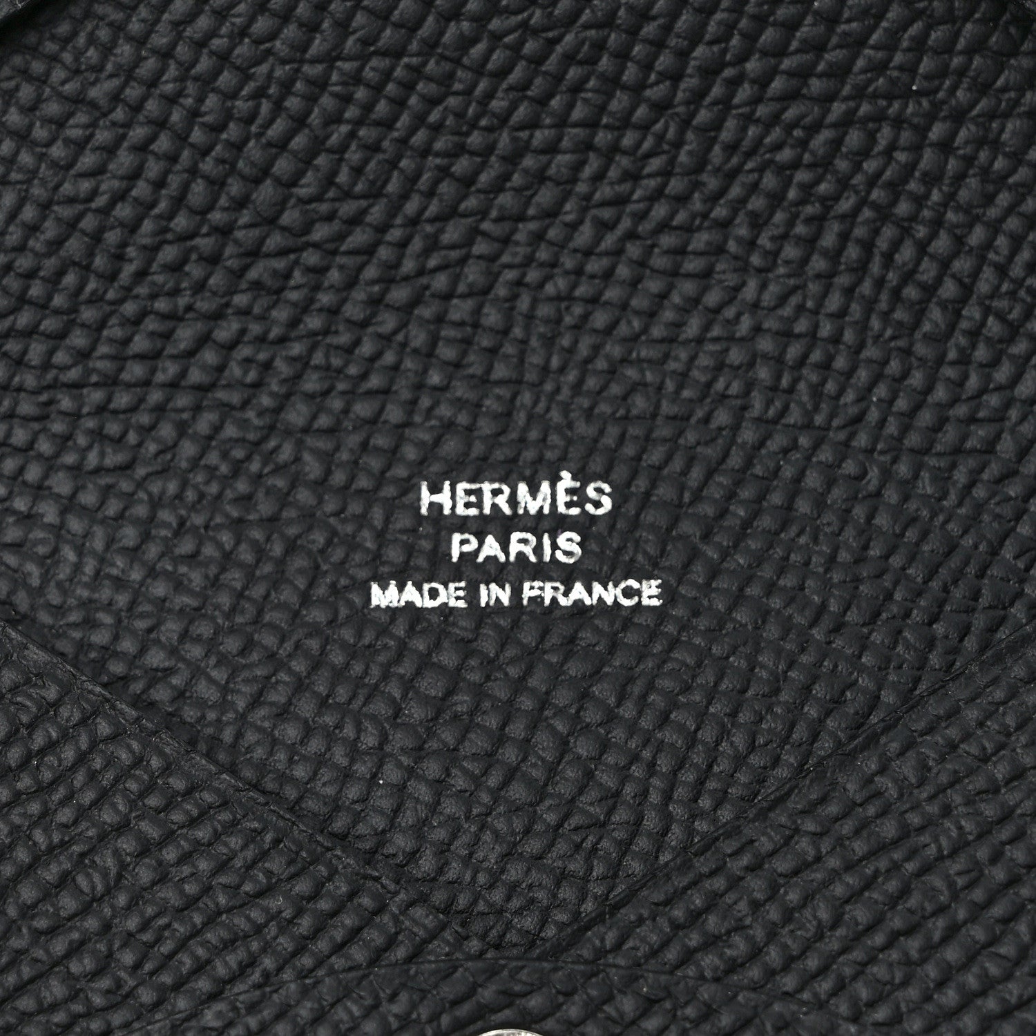 Hermes Epsom Calvi Card Case Black 6 of 7