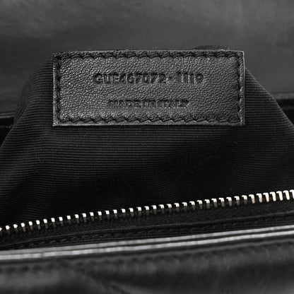 Saint Laurent Calfskin Y Quilted Monogram Toy Loulou Crossbody Bag Black 8 of 11
