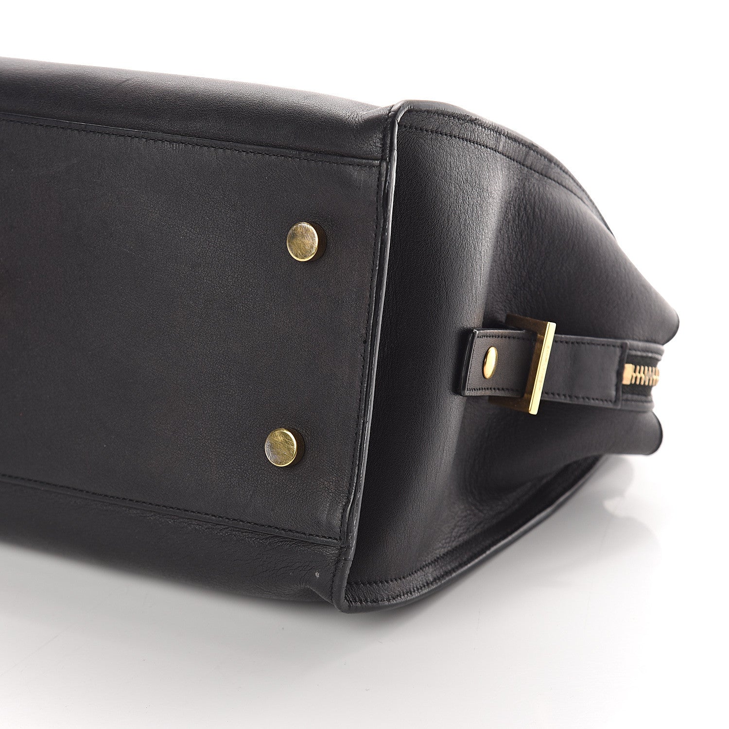 Saint Laurent Calfskin Small Monogram Cabas Black 7 of 7