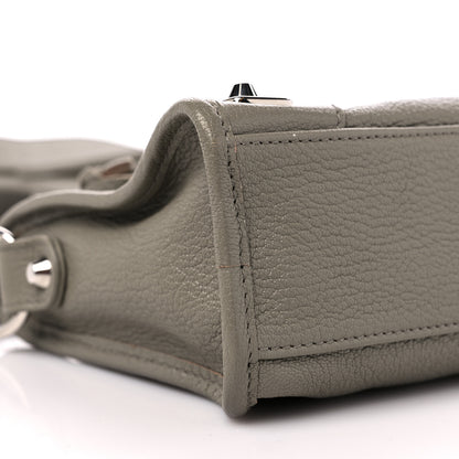 Balenciaga Chevre Silver Metallic Edge Hardware Mini City Gris Taupe 7 of 8