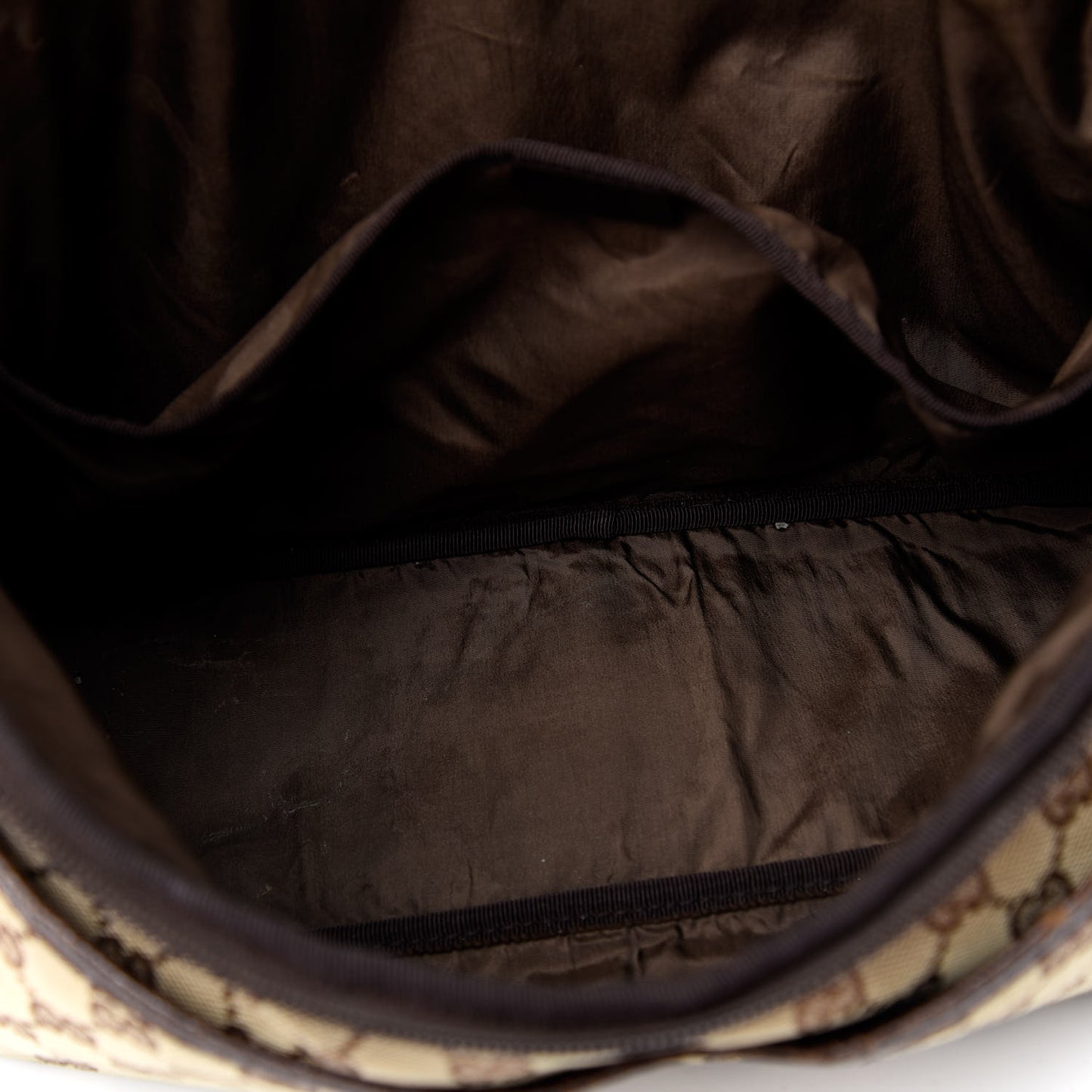 Monogram Natural Pigskin Large Diaper Bag Beige Ebony Cocoa Dark Chocolate