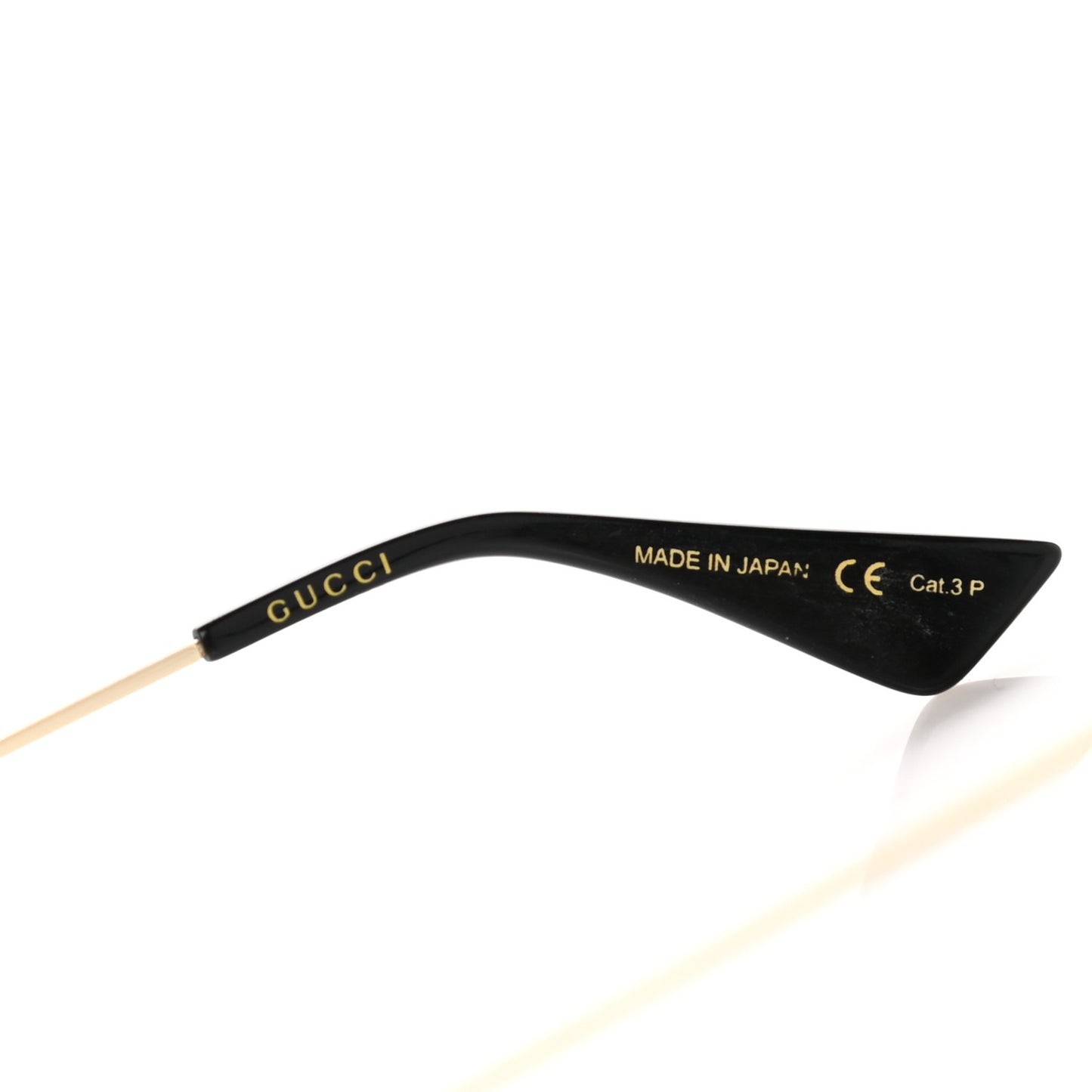 Aviator Sunglasses GG0062S Black Gold