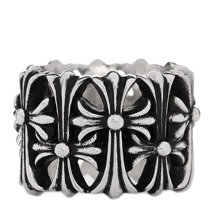 Chrome Hearts Sterling Silver Cemetery Cross Ring 56 7.5 3 of 6