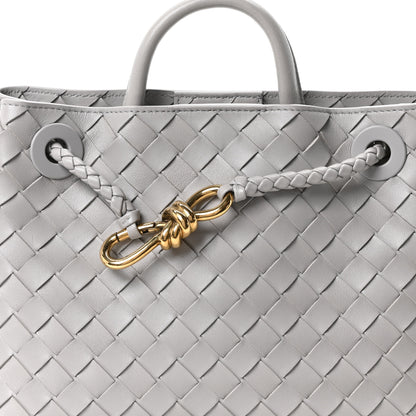 Bottega Veneta Nappa Intrecciato Small Andiamo Shoulder Bag Sterling 7 of 9