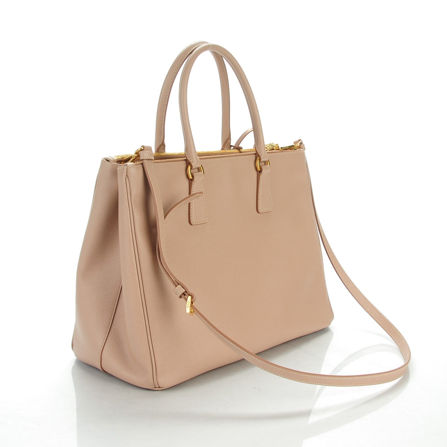 Prada Saffiano Large Galleria Double Zip Tote Cammeo 3 of 8