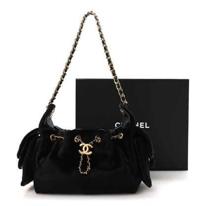 Chanel Pony Hair Mini Chanel 25 Handbag Black Black 11 of 11