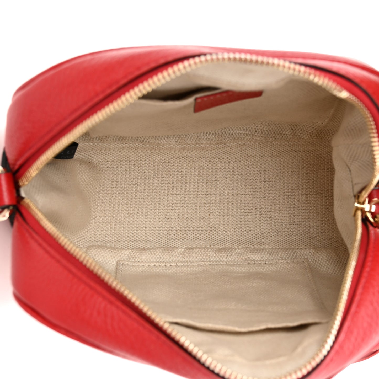 Pebbled Calfskin Small Soho Disco Bag Tabasco Red