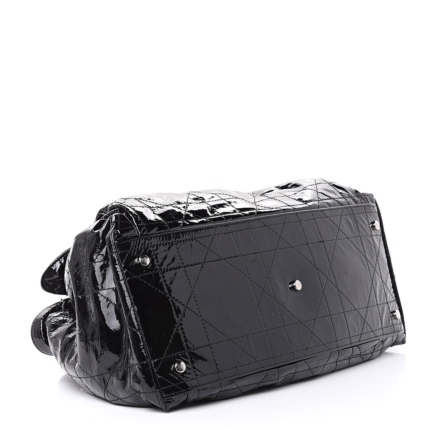 Christian Dior Patent Cannage Medium Le Trente Tote Black 4 of 13