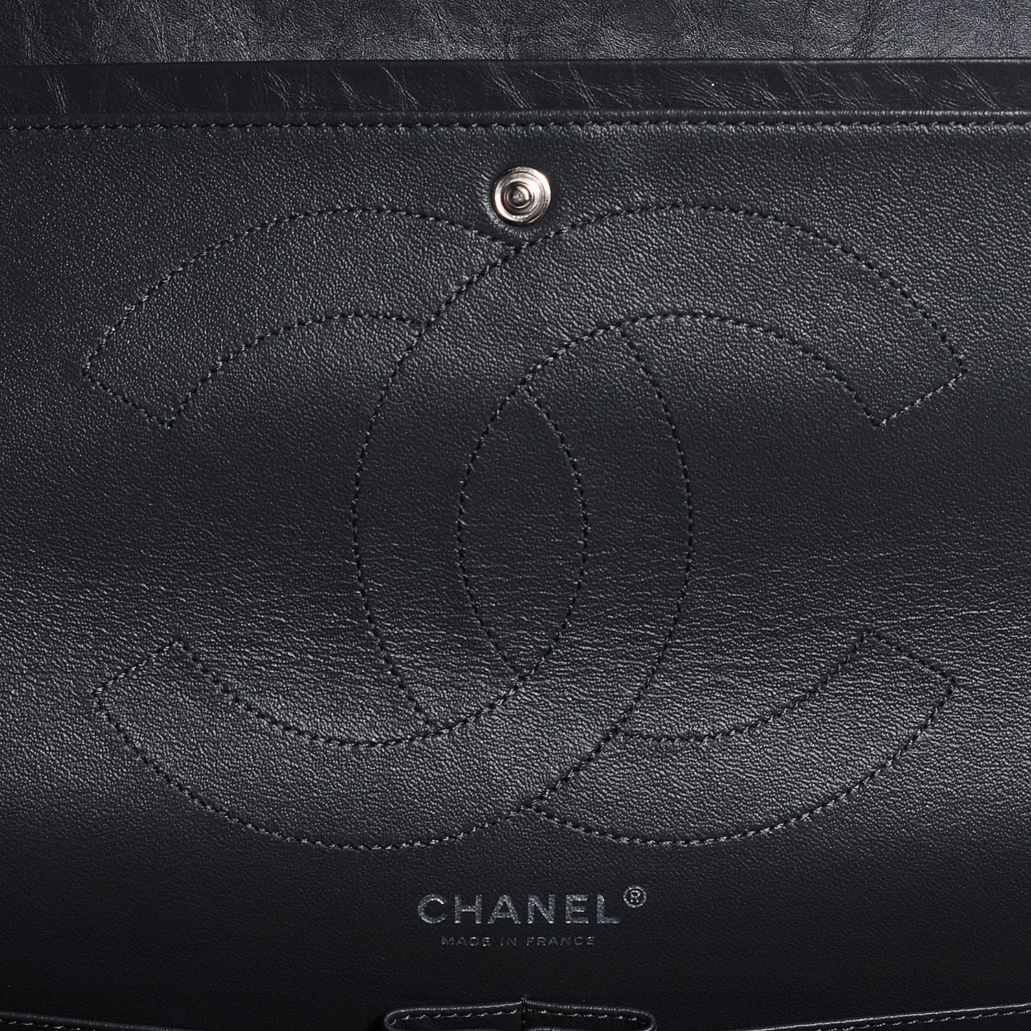 Chanel Aged Calfskin 2.55 Reissue 227 Flap Dark Grey 7 of 10