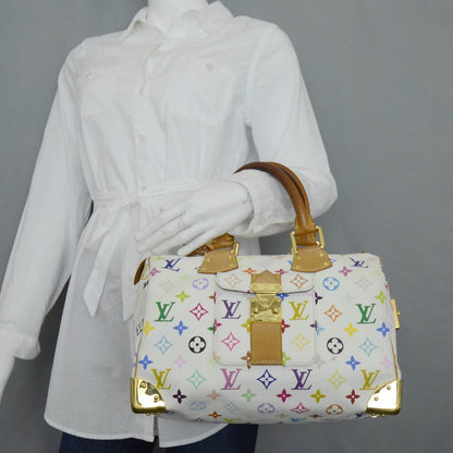 Louis Vuitton Monogram Multicolor Speedy 30 White 2 of 11