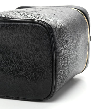 Chanel Caviar Vanity Cosmetic Case Black 6 of 10