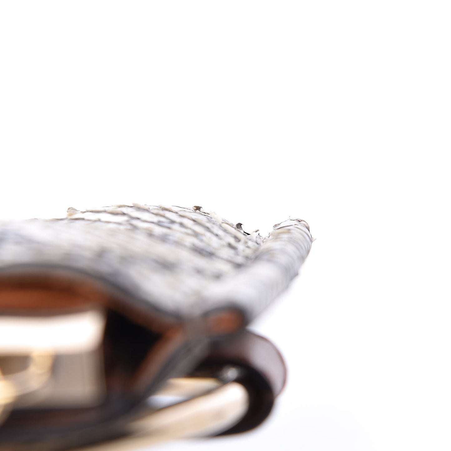 Python Suede Mini Faye Bracelet Bag Tannish Red