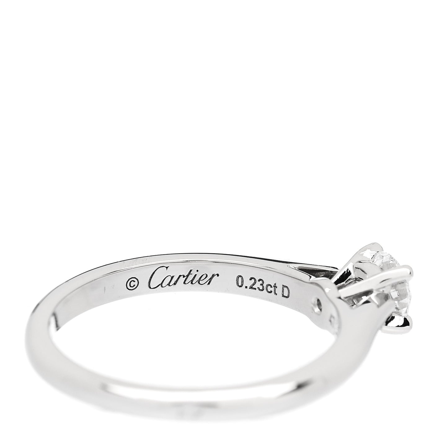 Platinum Diamond .23ct Solitaire Engagement Ring 47 4