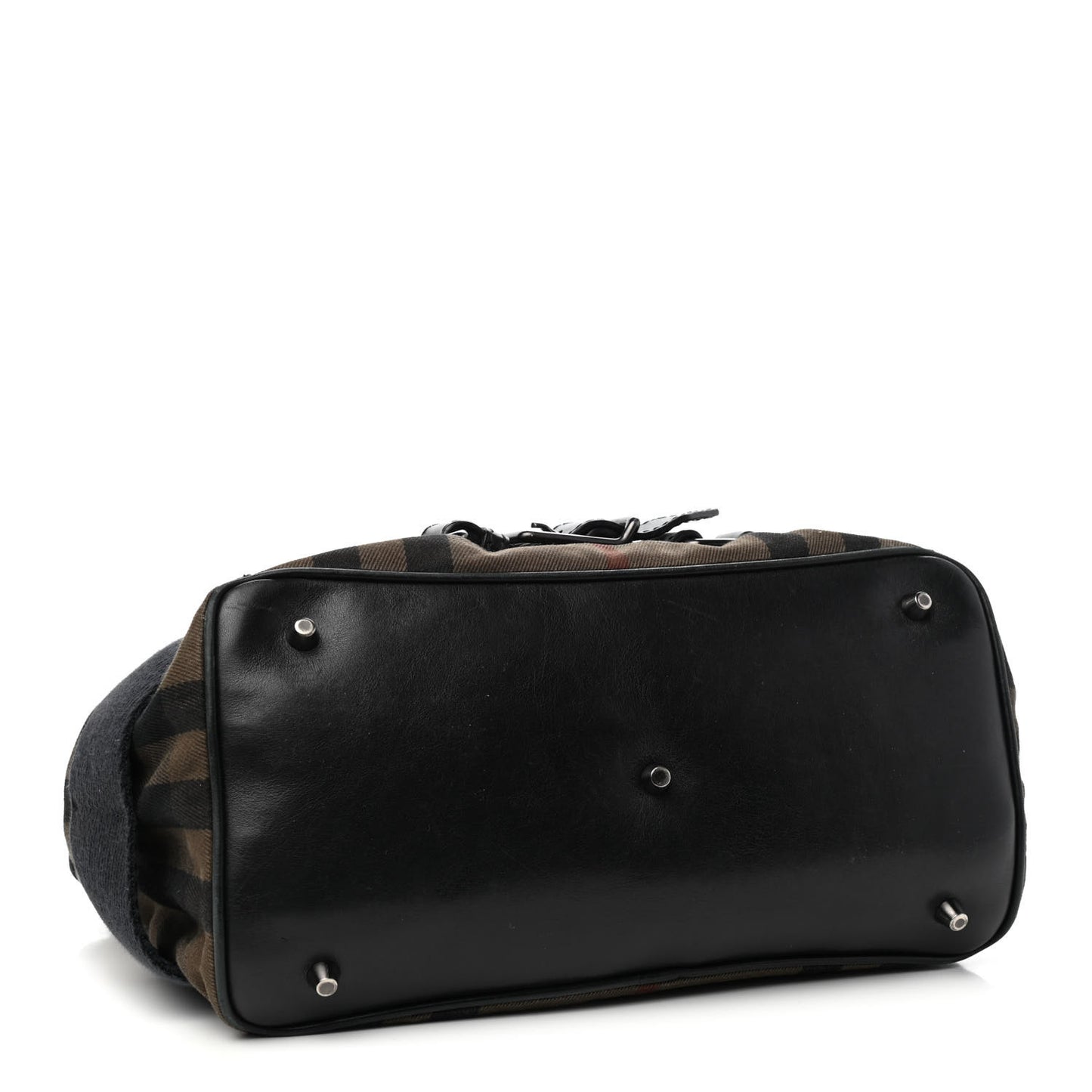 Calfskin House Check Medium Brecon Tote Black