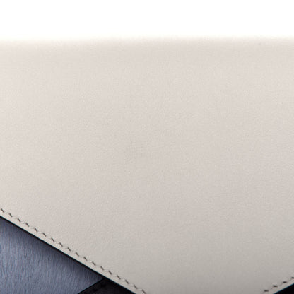 Celine Pony Hair Calfskin Diamond Compact Multifunction Wallet White 7 of 7