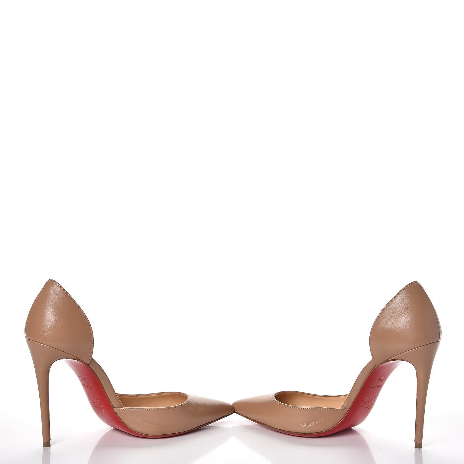 Christian Louboutin Shiny Nappa Iriza 100 Pumps 36.5 Noisette 8 of 17