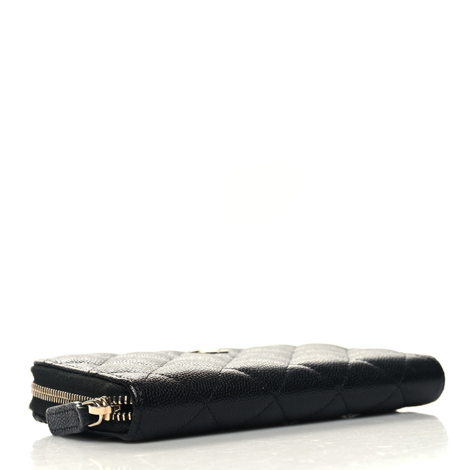 Chanel Caviar Quilted Medium Zip Around Wallet Black 4 of 10