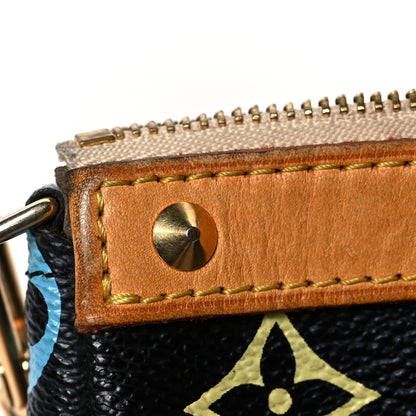 Louis Vuitton Monogram Multicolor Pochette Accessories Black 12 of 14