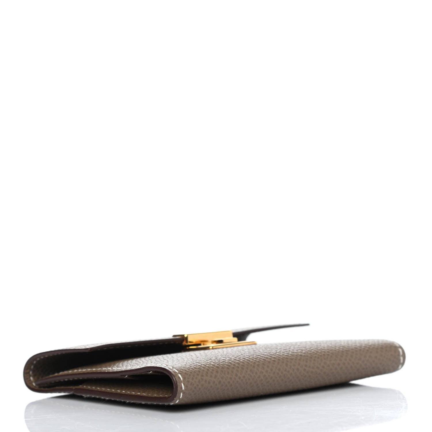 Hermes Epsom Clic Mini Card Holder Etoupe 3 of 4