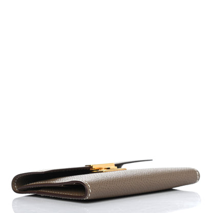 Hermes Epsom Clic Mini Card Holder Etoupe 3 of 4