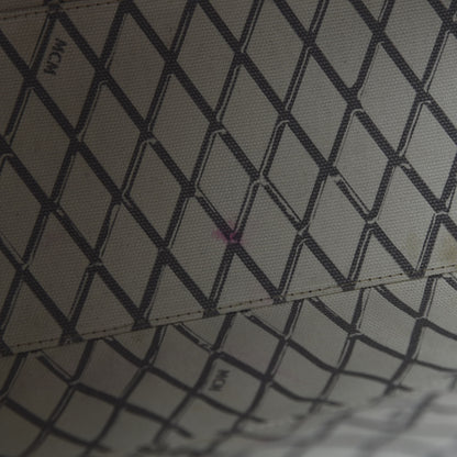 MCM Visetos Toni Shopper Tote Black 9 of 10