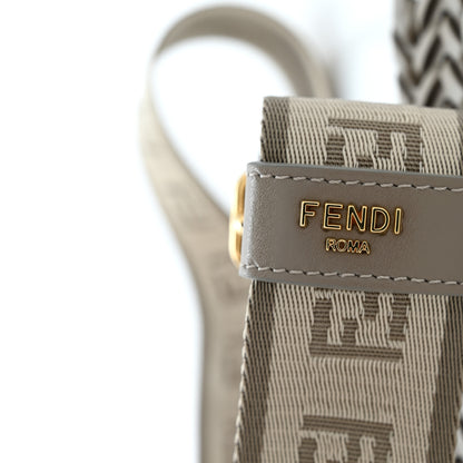 Fendi Ribbon Vitello Baltico Shiny Nappa Adjustable Strap You Tortora 4 of 6