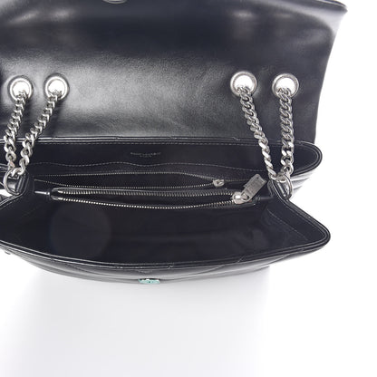 Saint Laurent Calfskin Y Quilted Monogram Medium Loulou Chain Satchel Black 5 of 9