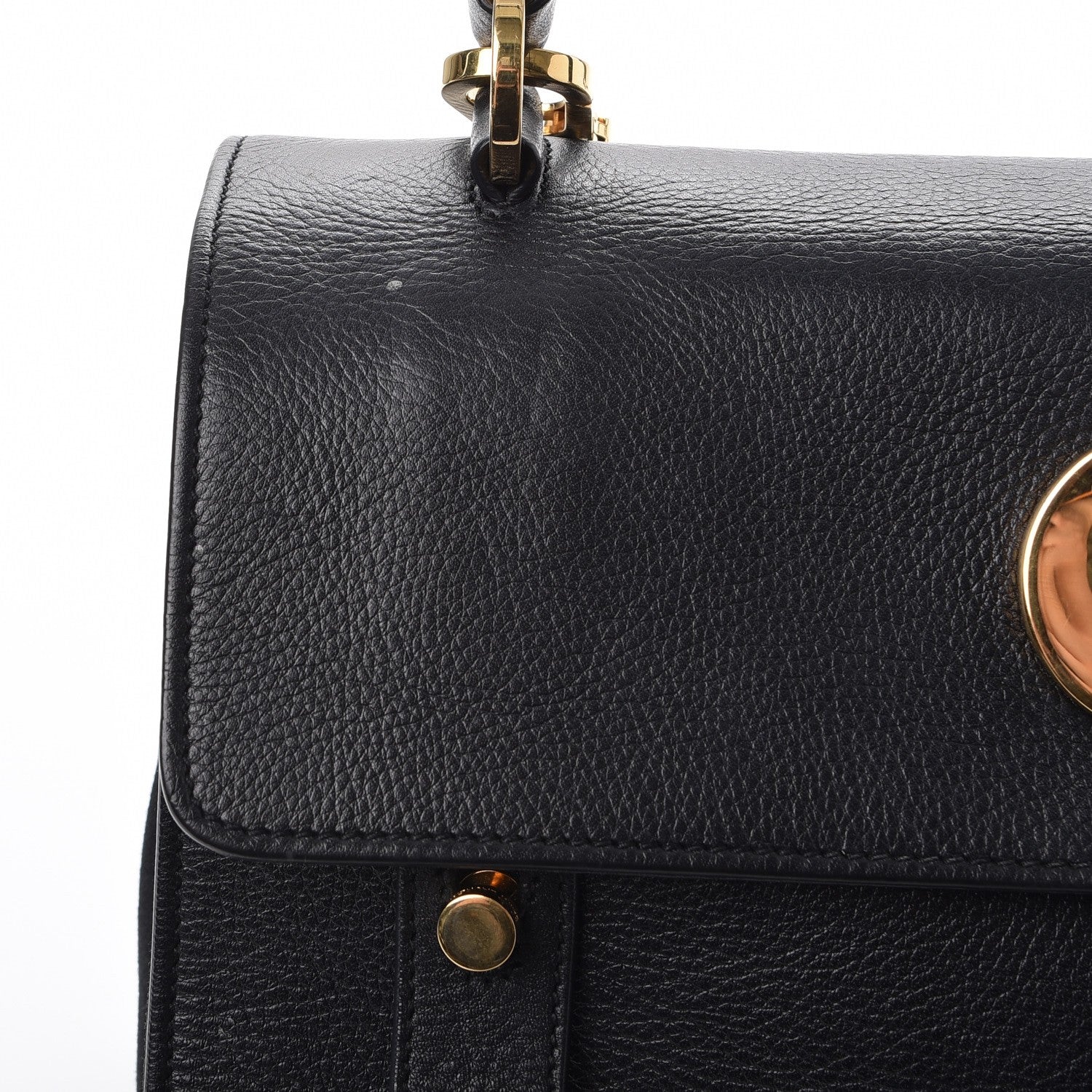Saint Laurent Calfskin Canvas Small Muse Two Black 9 of 10