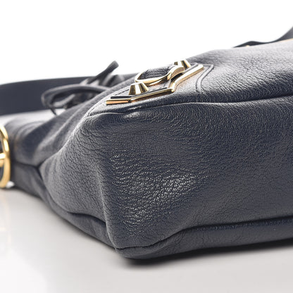Balenciaga Chevre Gold Metallic Edge Hardware Town Bleu Nuit Dark Sea 11 of 13