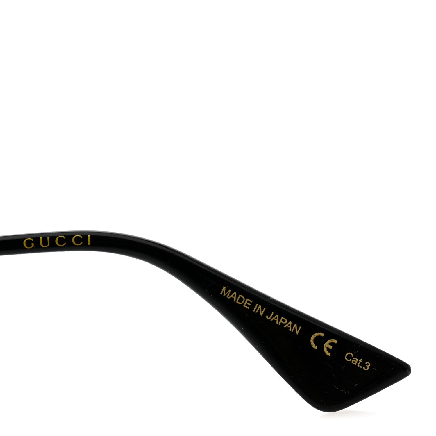 Gucci Metal Rectangular Frame Sunglasses GG0414S Gold Multicolor 6 of 8