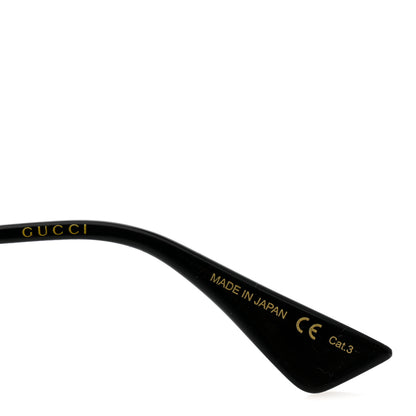 Gucci Metal Rectangular Frame Sunglasses GG0414S Gold Multicolor 6 of 8