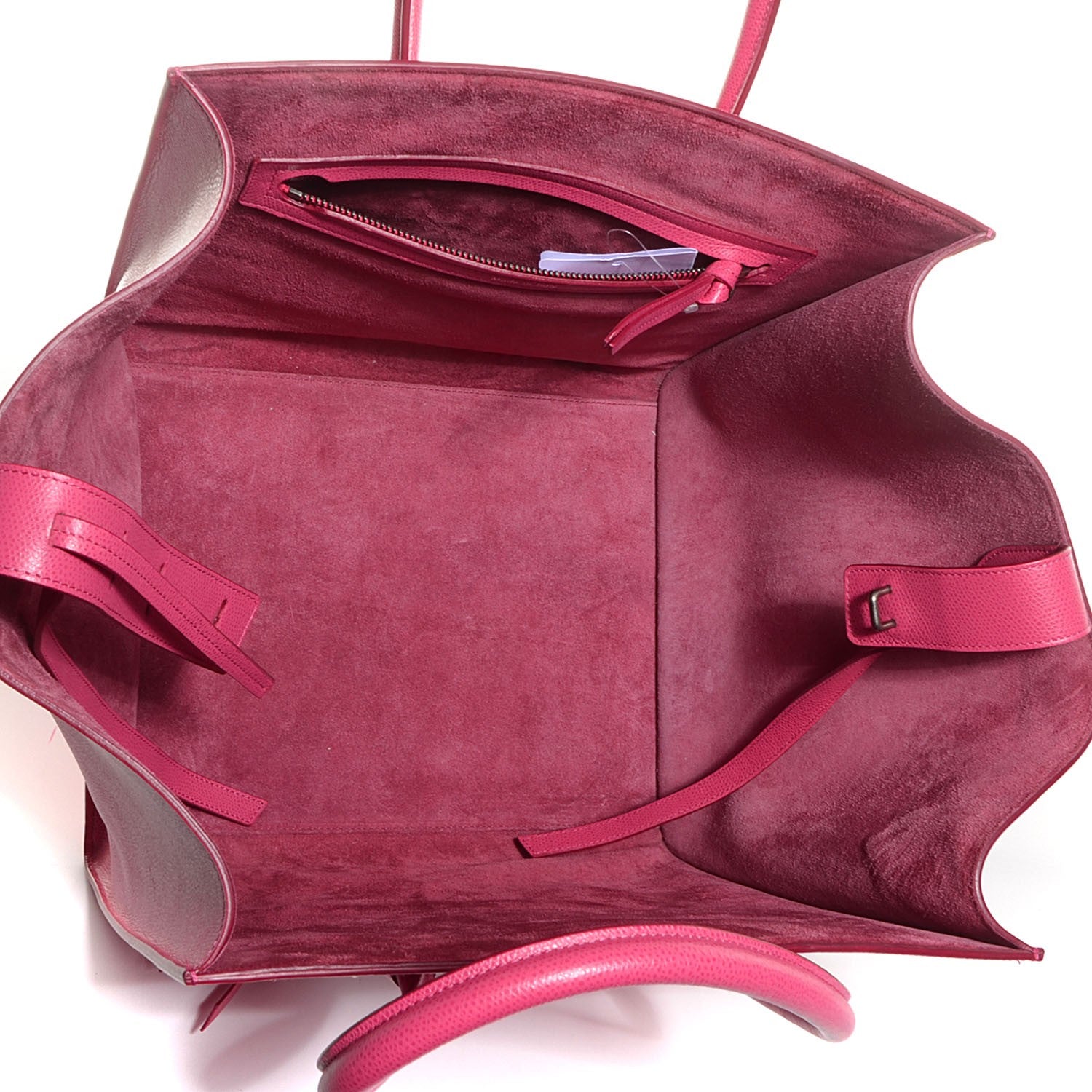 Celine CEINE Grained Calfskin Medium Phantom Luggage Fuchsia 5 of 9