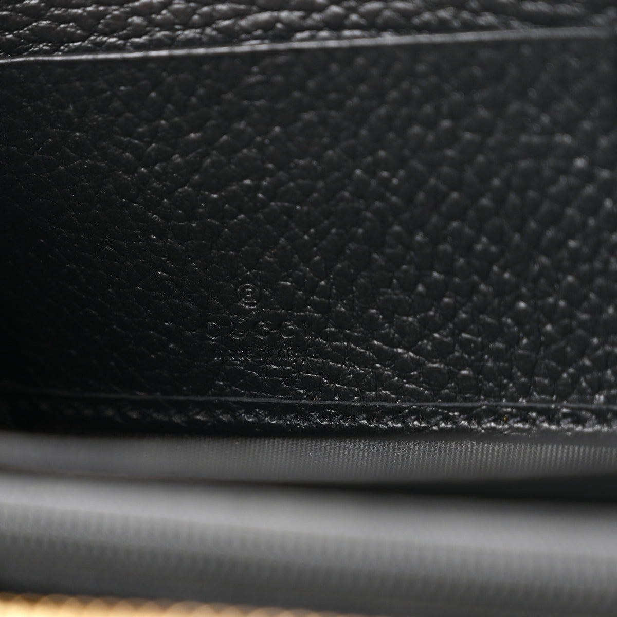 Gucci Dollar Calfskin GG Supreme Monogram GG Marmont Zip Around Wallet Black Beige Ebony 6 of 7