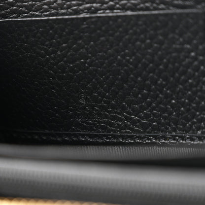 Gucci Dollar Calfskin GG Supreme Monogram GG Marmont Zip Around Wallet Black Beige Ebony 6 of 7