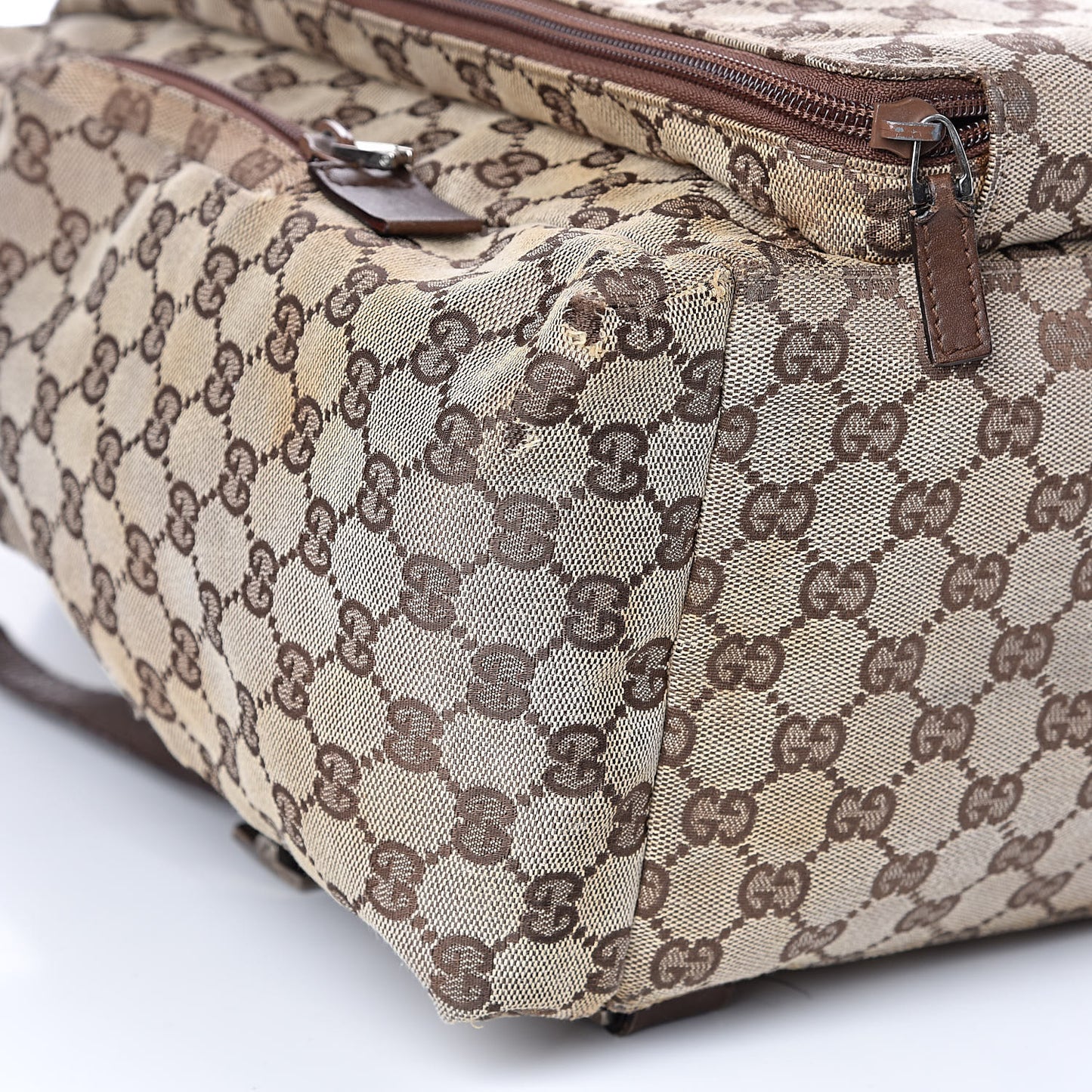 Monogram Backpack Diaper Bag Brown