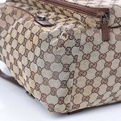 Gucci Monogram Backpack Diaper Bag Brown 9 of 22